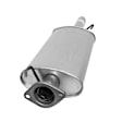 7449 Driver or Passenger Side Muffler, Natural, 3.0L, 6Cyl