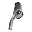 7451 Muffler, Natural, Sedan, Welded Assembly, Except Hatchback