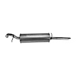7451 Muffler, Natural, Sedan, Welded Assembly, Except Hatchback