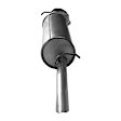 7451 Muffler, Natural, Sedan, Welded Assembly, Except Hatchback