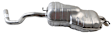 7458 Muffler, Natural, Turbocharged, Welded Assembly