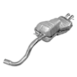 7463 Muffler, Natural, Turbocharged, Welded Assembly, without Bumper Valance Cut-Out