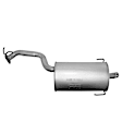 7486 Muffler, Natural, Sedan, All Wheel Drive, Welded Assembly