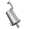 7486 Muffler, Natural, Sedan, All Wheel Drive, Welded Assembly