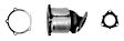 751018 Front Catalytic Converter, 2.4L, 4Cyl, CARB and Federal EPA Standards, 50-state Legal, Direct Fit