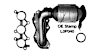 751158 Front, Driver Side Catalytic Converter, 3.5L, 6Cyl, CARB and Federal EPA Standards, 50-state Legal, Direct Fit