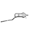 7523 Passenger Side Muffler, Natural, 2.8L, 6Cyl
