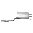 7527 Muffler, Natural, Welded Assembly, Replaces Dual & Single Outlet