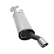 7528 Muffler, Natural, Turbocharged, Front Wheel Drive, Welded Assembly