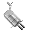 7533 Muffler, Natural, Turbocharged, Welded Assembly