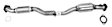 755024 Rear Catalytic Converter, 2.5L, 4Cyl, CARB and Federal EPA Standards, 50-state Legal, Direct Fit