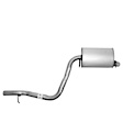 7552 Muffler, Natural, Welded Assembly, Standard Wheel Base