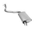 7552 Muffler, Natural, Welded Assembly, Standard Wheel Base