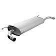 7577 Muffler, Natural, Turbocharged, Front Wheel Drive, Welded Assembly