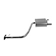 7624 Muffler, Natural, Sedan, Rear Wheel Drive, Welded Assembly
