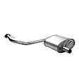 7624 Muffler, Natural, Sedan, Rear Wheel Drive, Welded Assembly
