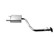 7625 Muffler, Natural, Sedan, Rear Wheel Drive, Welded Assembly