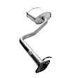 7625 Muffler, Natural, Sedan, Rear Wheel Drive, Welded Assembly