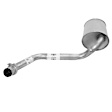 7653 Driver or Passenger Side Muffler, Natural, 2.6L, 6Cyl