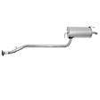 7673 Driver or Passenger Side Muffler, Natural, 2.7L, 6Cyl