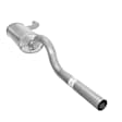 7678 Muffler, Natural, Welded Assembly, with Stow and Go"" Option"