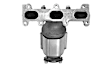 771095 Front, Driver Side Catalytic Converter, 2.7L, 6Cyl, CARB and Federal EPA Standards, 50-state Legal, Direct Fit