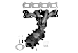 771139 Front Catalytic Converter, 2.4L, 4Cyl, CARB and Federal EPA Standards, 50-state Legal, Direct Fit
