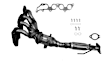 771169 Front Catalytic Converter, 2.0L, 4Cyl, CARB and Federal EPA Standards, 50-state Legal, Direct Fit