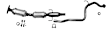 771778 Catalytic Converter, 1.5L, 4Cyl, CARB and Federal EPA Standards, 50-state Legal, Hatchback, Direct Fit