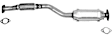 772348 Rear Catalytic Converter, 2.0L, 4Cyl, CARB and Federal EPA Standards, 50-state Legal, Direct Fit