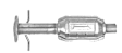 772380 Rear Catalytic Converter, CARB and Federal EPA Standards, 50-state Legal, Direct Fit