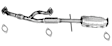 772769 Rear Catalytic Converter, CARB and Federal EPA Standards, 50-state Legal, Direct Fit