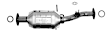 910123 Catalytic Converter, 3.4L, 6Cyl, CARB and Federal EPA Standards, 50-state Legal, RWD, Extended Cab Pickup, Direct Fit