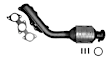 911150 Front, Passenger Side Catalytic Converter, 4.0L, 6Cyl, CARB and Federal EPA Standards, 50-state Legal, Direct Fit