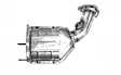 911196 Front, Driver Side Catalytic Converter, 3.5L, 6Cyl, CARB and Federal EPA Standards, 50-state Legal, Direct Fit