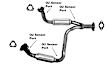 912063 Catalytic Converter, CARB and Federal EPA Standards, 50-state Legal, Direct Fit
