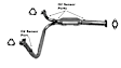 912720 Catalytic Converter, CARB and Federal EPA Standards, 50-state Legal, Direct Fit