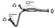 912720 Catalytic Converter, CARB and Federal EPA Standards, 50-state Legal, Direct Fit