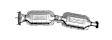 919144 Rear Catalytic Converter, CARB and Federal EPA Standards, 50-state Legal, Direct Fit