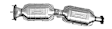 919144 Rear Catalytic Converter, CARB and Federal EPA Standards, 50-state Legal, Direct Fit