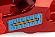 BRK00062 2-Piece Directional Series - 370mm. Slotted, Red Powdercoated 6-Piston Caliper, 2-Wheel Set   