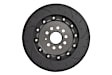 BRK00066 2-Piece Directional Series - 350mm. Slotted, Black Powdercoated 6-Piston Caliper, 2-Wheel Set   