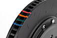 BRK00066 2-Piece Directional Series - 350mm. Slotted, Black Powdercoated 6-Piston Caliper, 2-Wheel Set   