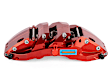 BRK00066 2-Piece Directional Series - 350mm. Slotted, Black Powdercoated 6-Piston Caliper, 2-Wheel Set   