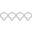 AMS5590 APEX Intake Manifold Gasket Intake Manifold Gasket - Set