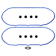 2003 Chevrolet Corvette - Valve Cover Gasket, With Grommets, 8 Cyl 5.7L, APEX Valve Cover Gasket