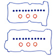 2003 Mazda MPV - Valve Cover Gasket, With Grommets & Spark Plug Tube Seals, 6 Cyl 3.0L, APEX Valve Cover Gasket