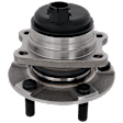 Rear, Driver or Passenger Side Wheel Hub, With Bearing, With Sensor, 5 x 4.5 in. Bolt Pattern