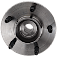 Rear, Driver or Passenger Side Wheel Hub, With Bearing, With Sensor, 5 x 4.5 in. Bolt Pattern