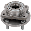 Front, Driver or Passenger Side Wheel Hub, with Bearing, without 14 (in) Wheels